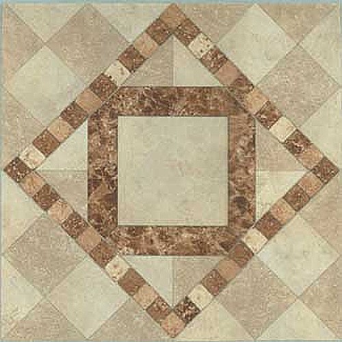 Beige vinyl floor tile - tile, pcs